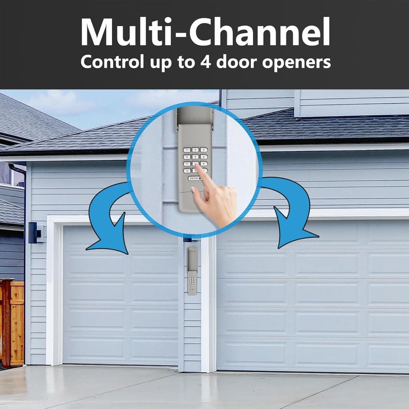 Lpyec Universal Garage Door Opener Keypad Remote Wireless Keyless Keypad Compatible with Genie LiftMaster Chamberlain Craftsman Linear Overhead Door Wayne Dalton Opener has Learn Button or Dip Switch - Image 5
